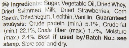 Vitakraft Hamster Strawberry Drops Treats 5.3 oz - Wholesome Small Animal Snacks with Yogurt and Fruit Flavor - Tasty Reward for Hamsters Gerbils and Other Little Pets,(Pack of 2)