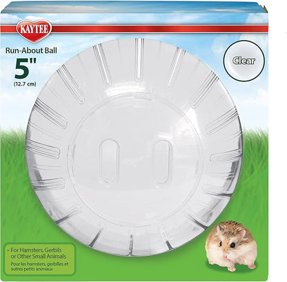 Kaytee 5" Clear Run-About Exercise Ball for Pet Dwarf Hamsters & Mice (Pack of 2)