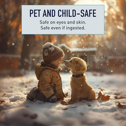 Safe Paw Pet-Safe Snow and Ice Melt, Salt- and Chloride-Free Melter, 8 lbs - Outdoor Winter Melting Deicer for Driveway, Concrete, Sidewalk, Metal, Wood Deck, and Brick Surfaces