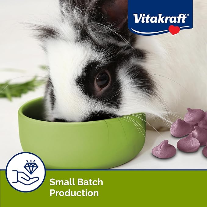 Vitakraft Drops Rabbit Treats with Wildberry Flavor – 5.3 oz Delicious Yogurt-Based Snacks for Rabbits, Guinea pigs, Hamsters, Gerbils, Mice, Rats, Chinchillas, and other Small Animals.