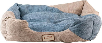 Armarkat C47 Cat Bed, One Size,Navy Blue, Beige