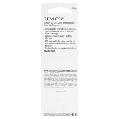 Revlon Compact Nail Clipper | Silver | Pack of 2
