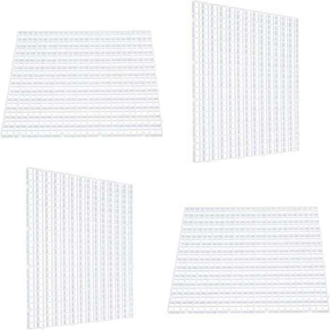 Aquarium Fish Tank Bottom Isolation, Grid Divider Tray Egg 4 Pcs (L 4pcs)