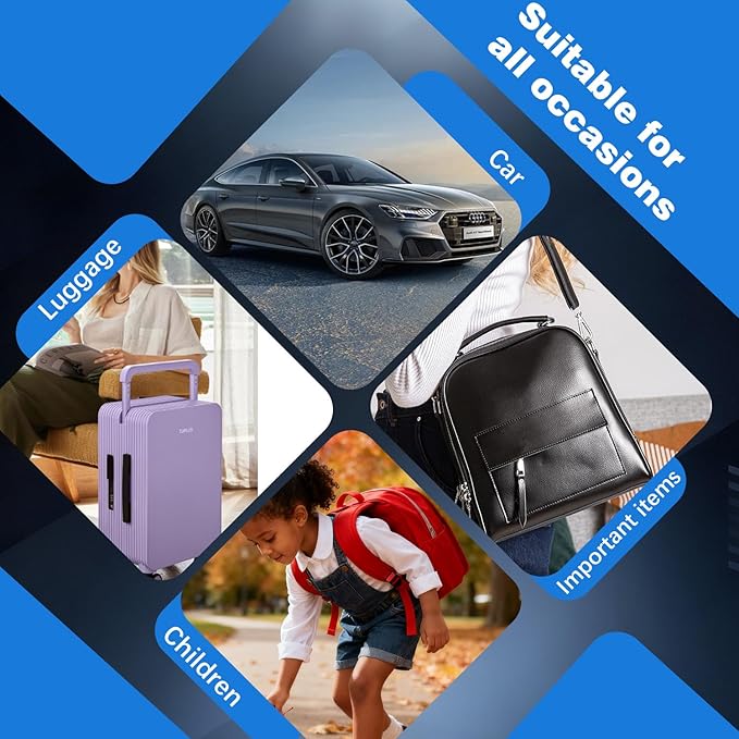 2025 GPS Tracker for Vehicles, Cars & Kids–Real-Time Tracking with Worldwide Coverage | No Monthly Fee & No SIM Needed | IP67 Waterproof | Long Battery Life | Compatible with iPhone & Android