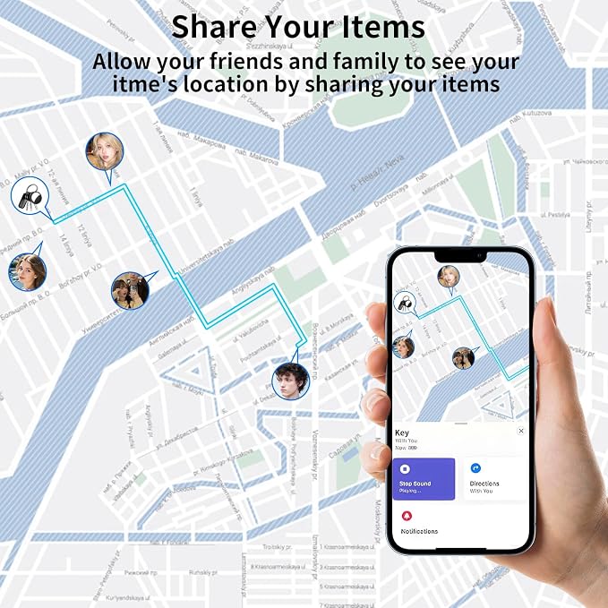 GPS Tracker for Vehicles No Subscription Works with Find My(iOS Only)Hidden | Magnetic Case Mini Car Locator Real-Time Global Tracking Device for Vehicles Motorcycles Waterproof Key Finder No Monthly Fee
