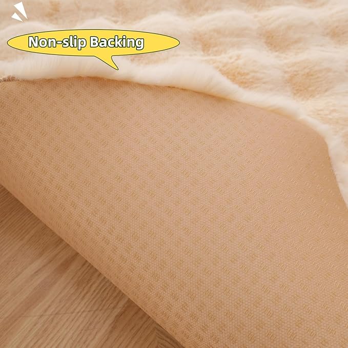 SHENGOCASE Pet Cushion Pad, Faux Fur Dog and Cat kneading Pillow, Cozy Bed Insert for Crate Pad Padding for Cage Kennel House Condo (31.5")