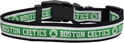 New & Improved Pets First NBA PET Collar Boston Celtics Dog Collar, Size Small Basketball Team Collar for Dogs & Cats. A Shiny & Colorful Dog & Cat Collar Licensed by The NBA
