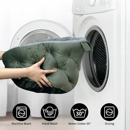 Small Cat Bed for Small Cats, Cat Beds for Indoor Cats, Pet Bed for Kitty, Extra Soft & Machine Washable with Anti-Slip & Water-Resistant Oxford Bottom, Grey, 18 inches