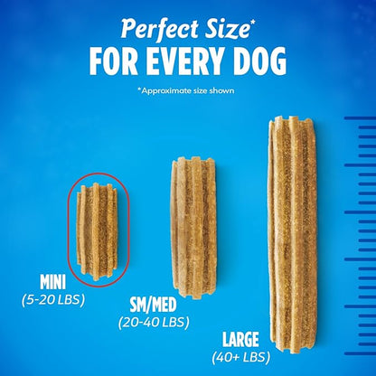 DentaLife Daily Oral Care Dog Treats for Small Dogs 5-20 lbs., Chewy Dental Treat to Freshen Breath and Fight Tartar, Chicken Flavor, 17.1 oz., 58 Chews - 58 ct. Pouch