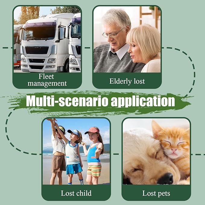 GPS Tracker for Vehicles,Car Portable Real Time GPS Tracking Device,Full Global Coverage Location Tracker for Car,Kids,Dogs.Long Standby/No Monthly Fee/No SIM Card Required/No Subscription