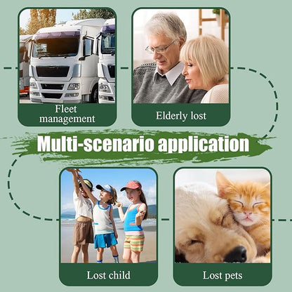 GPS Tracker for Vehicles,Car Portable Real Time GPS Tracking Device,Full Global Coverage Location Tracker for Car,Kids,Dogs.Long Standby/No Monthly Fee/No SIM Card Required/No Subscription
