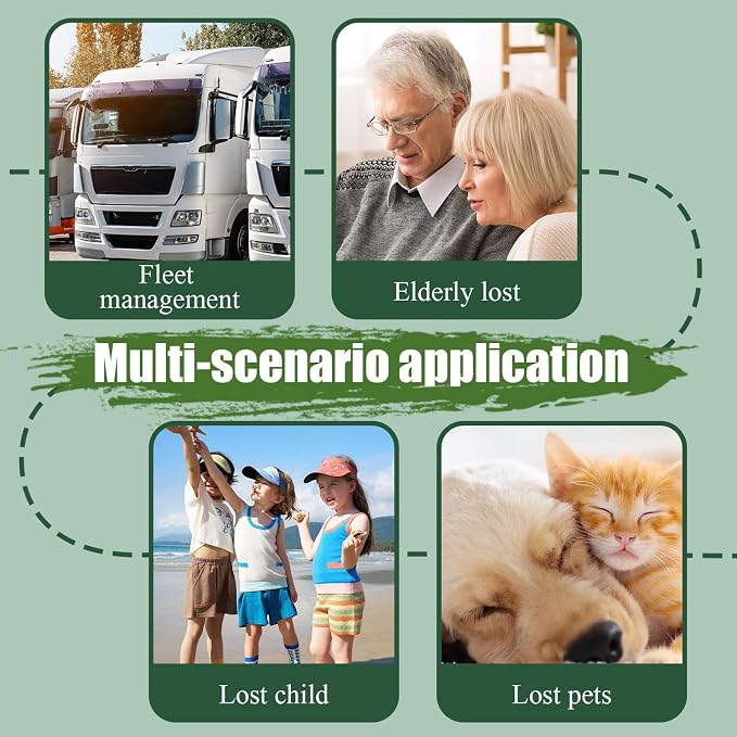 Smart GPS Tracker for Dogs Mini Cat GPS Tracker | Positioning Smart Alarm Pet Tracker, Waterproof and Drop-Proof, Extra Long Battery Life of 365 Day, No Subscription