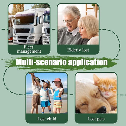 Smart GPS Tracker for Dogs Mini Cat GPS Tracker | Positioning Smart Alarm Pet Tracker, Waterproof and Drop-Proof, Extra Long Battery Life of 365 Day, No Subscription