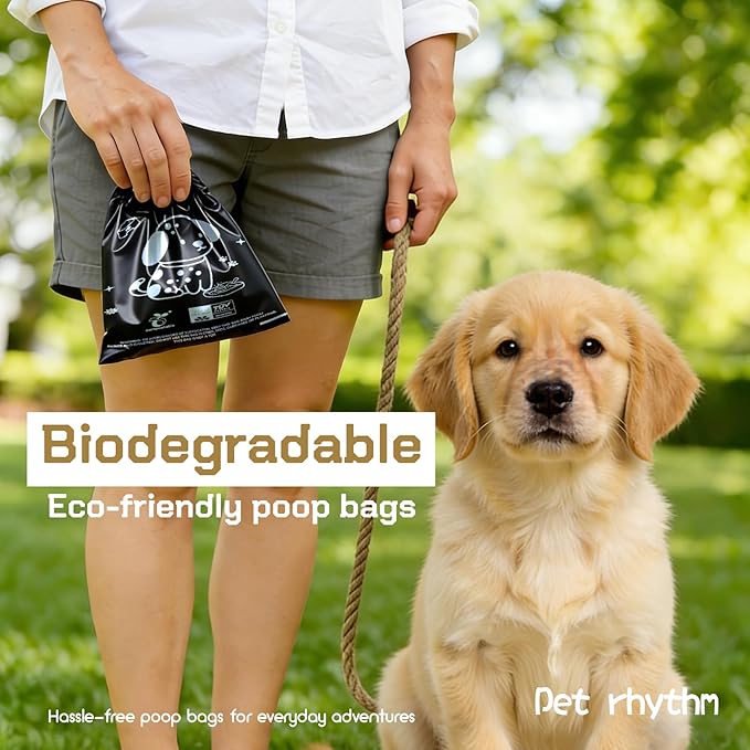 Compostable Dog Poop Bags，450 Count - 100% Leakproof & Biodegradable Dog Bags for Poop，Includes Free Dog Poop Bag Holder & Clip