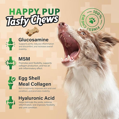 Glucosamine for Dogs Chewable, Joint Supplement for Dogs for Mobility Support, Glucosamine Chondroitin Chews