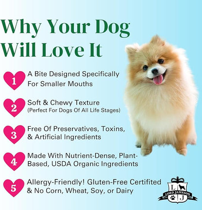Lord Jameson: Very Berry 3oz - Small Breed Dog Treats - Soft & Chewy, Antioxidant Rich, Training & Little Rewards