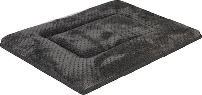 Dog Bed Plush Crate Pad 30" x 19" Kennel Pad Machine Washable Entire Dark Gray Pet Bed
