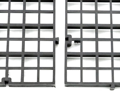 Aquarium Fish Tank Bottom Isolation 4 Pcs, Plastic Egg Crate Grid Divider Tray Egg (L 4pcs Black)