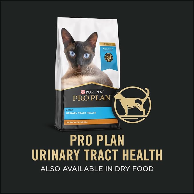 Purina Pro Plan Urinary Tract Health Beef and Chicken Entree Classic Cat Food - 3 oz. Pull-Top Cans,(Pack of 48)