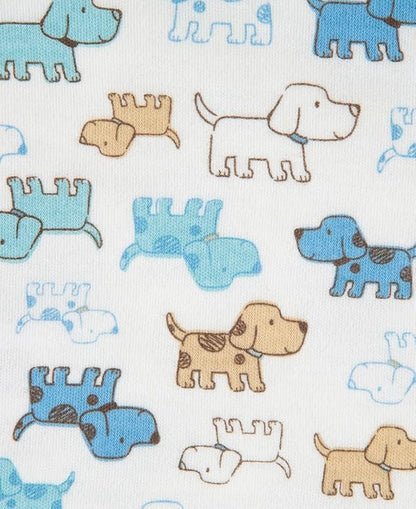 Little Me Blankets for Baby Boys' Cute Puppies Swaddling Receiving Blanket
