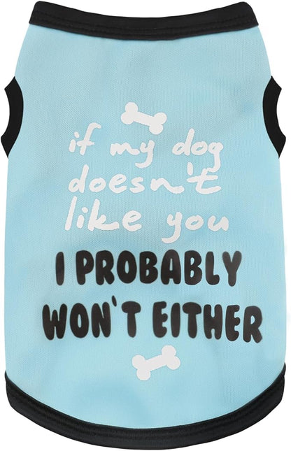 Elevate Your Pet's Seasonal Style with Playful Panache: with Adorable Beautifully Printed Dog Shirts Featuring Hilarious Printed Patterns for Airy Comfort in Summer and Fall Classic Series8 Large