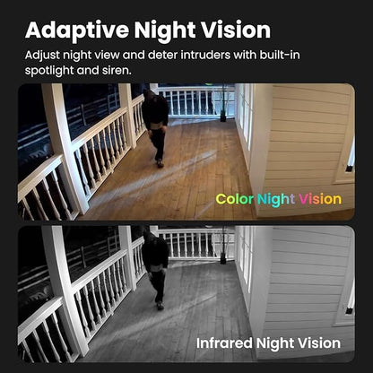 Kiwibit Security Cameras Wireless Outdoor, 2K Outside Camera for Home Security, Battery Camera, Magnetic Mount, AI Detection, Color Night Vision, Spotlight, Waterproof, 2.4GHz WiFi, Cloud & SD Storage