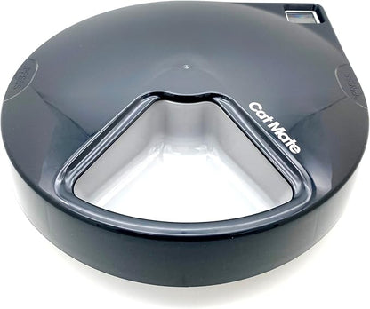 Closer Pets C500 5 Bowl Automatic Pet Feeder with Digital Timer and Twin Ice Packs, for Wet and Dry Food, 5 Bowls up to 330g Each, Ideal for Cats and Small Dogs - Grey
