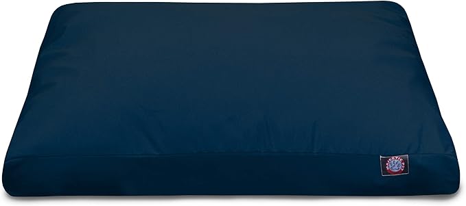 Majestic Pet Solid Navy Blue Small Rectangle Pet Bed