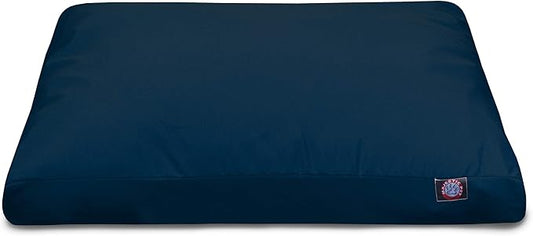 Majestic Pet Solid Navy Blue Small Rectangle Pet Bed
