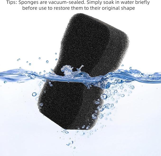 Cididu 6 Pack Horse Groomer Sponge, Durable Horse Bath Sponge Block for Cleaning and Massage, Reusable Brush Scrubber for Body Hair, Horses Grooming Tool Supplies for Large Dog and Cat, Easy to Grasp
