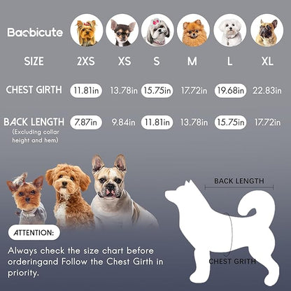 3 Pack Dog Shirt for Small Supplies Functional Waffle Dog Clothes Warm Soft Sweatshirt Outfit for Dogs Cats Pet Apparel