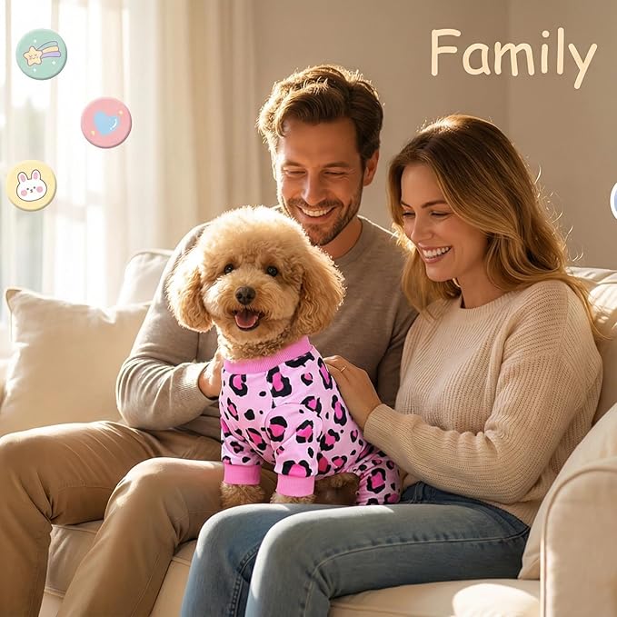 Vet-Approved Calming Dog Pajamas Onesie | High-End Hypoallergenic Polyester | Ultra-Premium & Cute for Medium, Large Dogs Holiday Clothes & Recovery Suit | All-Season 4XL
