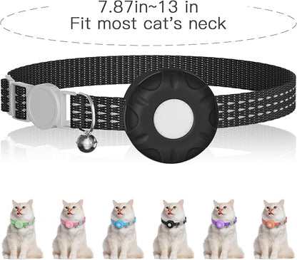 GPS Tracker for Cats, Mini GPS Cat Tracker, Smart Pet Activity Tracker, No Monthly Fee, Pet Tracker Compatible with Apple Find My(iOS Only), Anti-Lost, Finder Tag for Cars, Pets, Kids, Items, Black
