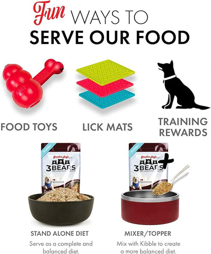3 Bears Beef Dog Food - 3lb