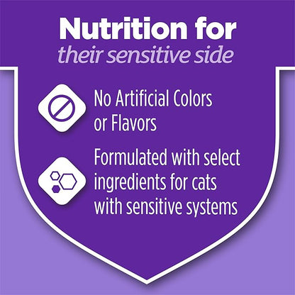 Purina Cat Chow Gentle Sensitive Stomach and Skin Dry Cat Food with Turkey - 13 lb. Bag
