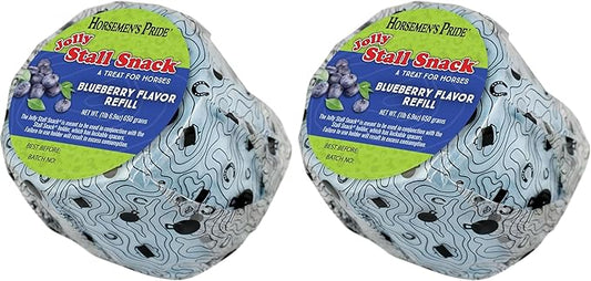 Horsemen's Pride Stall Snack Treat Refill for Horses; Blueberry Flavor (Pack of 2)