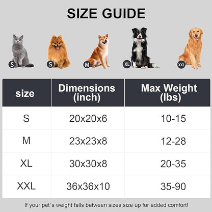 Washable Small Cat Dog Bed,Calming Anti Anxiety Round Donut Dog Bed,Fluffy Puppy Dog Beds for Medium Small Dogs,Cute Kitten Cat Beds for Indoor Cats,Comfort Pet Bed for Medium Size Dogs(White,M)