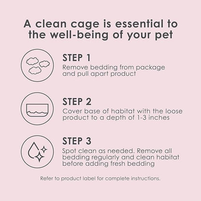Kaytee Clean & Cozy Colors, Small Animal Bedding with Extreme Odor Control, Sunset 49.2 Liters