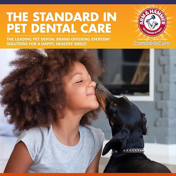 Arm & Hammer Dog Dental Water Additive Breath Freshener, Odorless Flavorless Oral Care Solution for Plaque and Tartar Control, Daily No Brush Dental Support for Dogs, 16 Fl Oz - 3 Pack