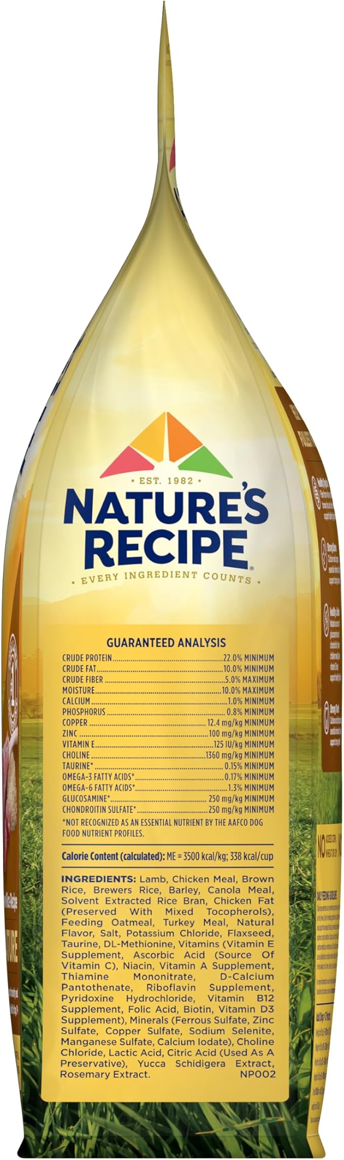 Nature's Recipe Mature Lamb & Brown Rice Recipe Dry Dog Food, 4 lb. Bag