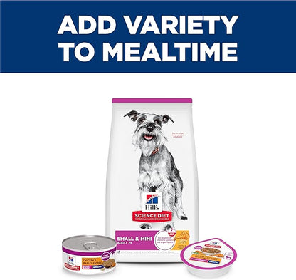 Hill's Science Diet Adult 7+ Small & Mini Wet Dog Food, Chicken & Barley, 5.8 oz. Cans, 24-Pack