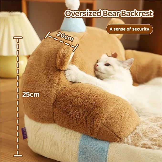Compatible for HOOPET Cat Litter, Winter Warm All-Season Universal Cat Bed Dog Kennel, Cat House Sofa Cushion(Small)