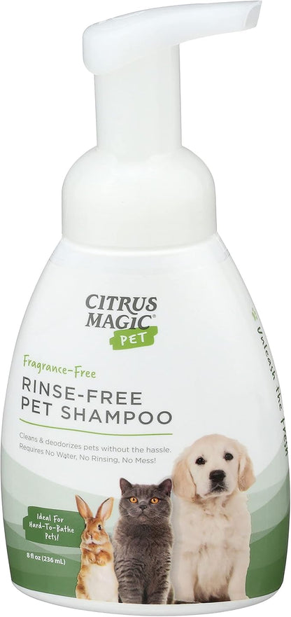 Citrus Magic Pet Rinse-Free Pet Shampoo, 8-Fluid Ounce