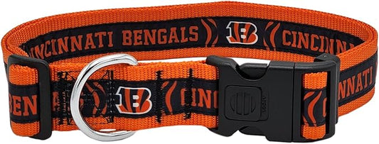Pets First NFL Cincinnati Bengals Licensed PET COLLAR, Extra Large - Heavy-Duty, Strong, and Durable Dog Collar. Available in 31 Football Teams and 4 Sizes