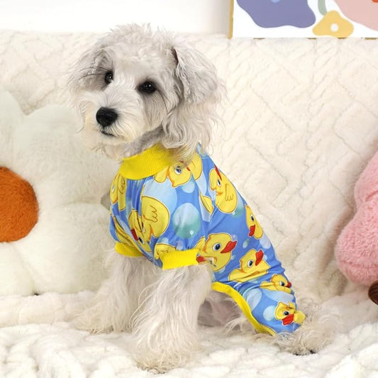 XPUDAC Dog Pajamas for Small Medium Dogs, Strechy Soft Dog Clothes for Dogs Girl Boy Pet Jumpsuit, Cat Onesie-2XL