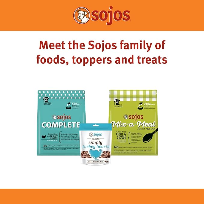 Sojos Mix-A-Meal Fruit & Veggie Pre-Mix Grain-Free Dog Food, 8 Pound Bag