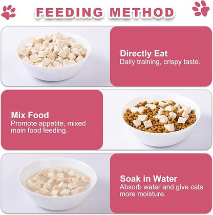 Dylan's cabin Freeze Dried Chicken Breast - Single Ingredient Cat and Dog Treats Natural Animal Protein Healthy Tasty Snacks for Training (113g)