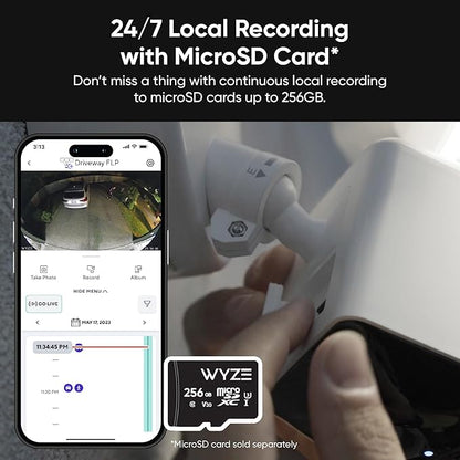 WYZE Floodlight Camera Pro, PCMag Editors' Choice 3000-Lumen LEDs, 2.5K HD Outdoor Security Camera, 180° Wide View, Motion Detection, Color Night Vision, Works with Alexa & Google, Free Expert Setup