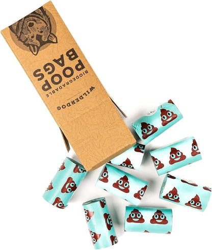 Wilderdog Biodegradable Extra Thick Dog Poop Bags, Environmentally Friendly - 120Ct