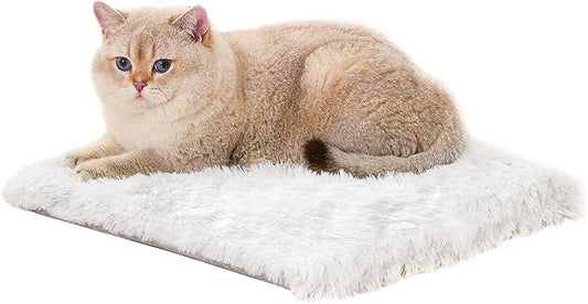 SETVSON Cat Bed Pad for Indoor Cats, 15.7*15.7*1.57 inch Double Sided Soft Small Pet Bed, Washable Cat Bed Dog Bed, Cute Self Heating Pet Pad, Breathable Pet Mat for Kitten, Medium, Large Cats Puppy
